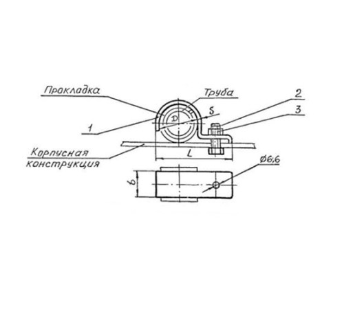 Подвески судовых трубопроводов Тип 6 в Орше