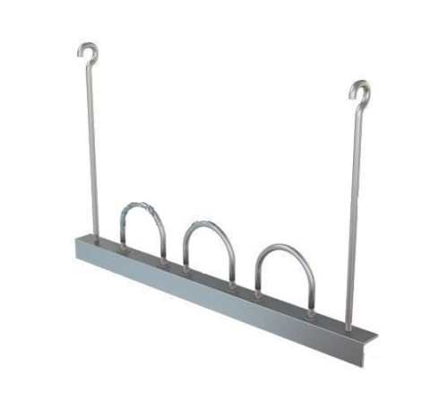 Подвески трех труб на опорном уголке в Орше