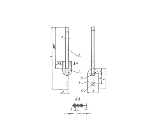Тяги с серьгой для подвесок трубопроводов в Орше