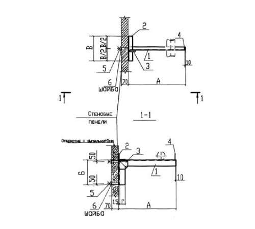 Крепления к стеновым панелям для трубопроводов в Орше