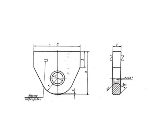 Проушины подвесок стальных трубопроводов в Орше