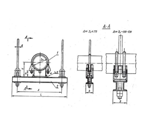 Блоки опорные хомутовые подвесок трубопроводов в Орше