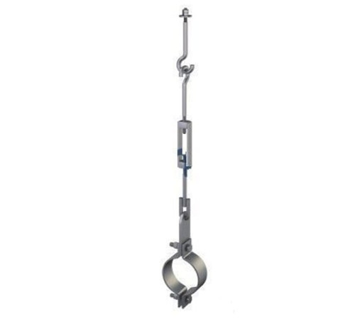 Подвески одной трубы на тяге в Орше для трубопроводов