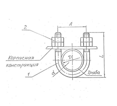 Подвески судовых трубопроводов Тип 8 в Орше