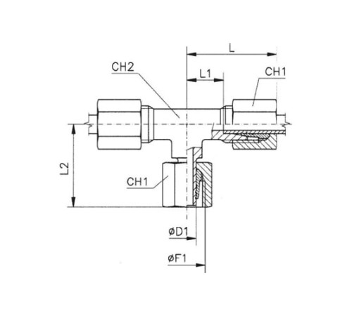 Тройники соединители (ш-г-ш) TN120 в Орше с доставкой