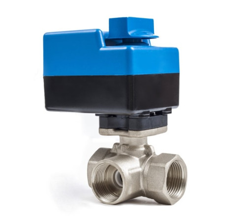 Трехходовые шаровые муфтовые краны с приводом в Орше