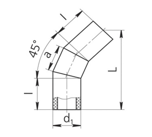 Оболочки на теплоизоляционные отводы 45° в Орше