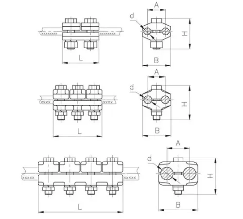 Плашечные зажимы типа ПА для ЛЭП в Орше