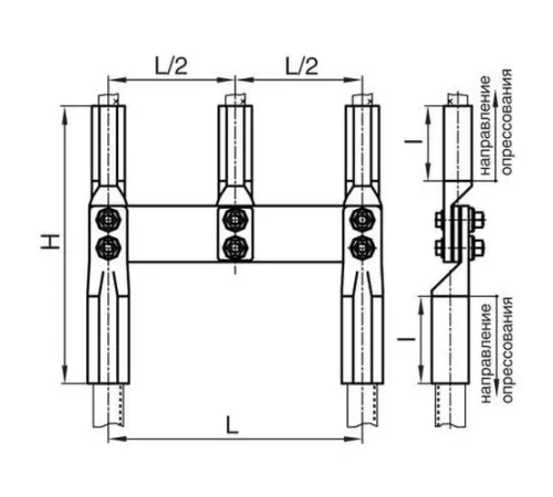 Переходные зажимы ППР для ЛЭП в Орше и Беларуси