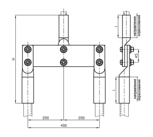 Переходные зажимы ППТ для ЛЭП в Орше и Беларуси