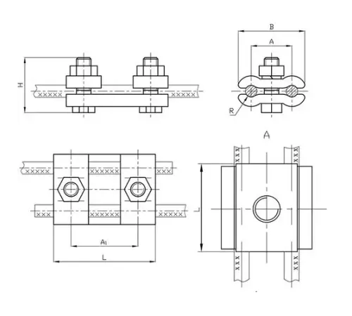 Плашечные зажимы типа ПС для ЛЭП в Орше