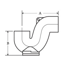 Безраструбный сифон ливневый