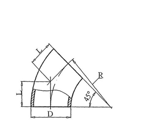 Теплоизоляционные отводы 45 градусов в Орше