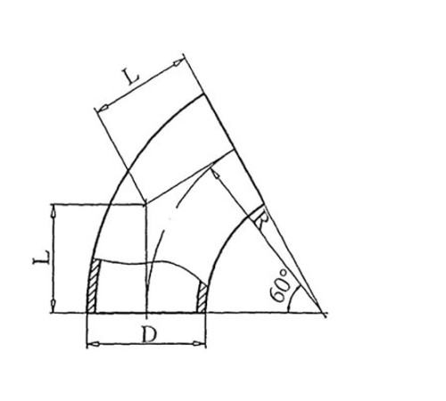 Теплоизоляционные отводы 60 градусов в Орше