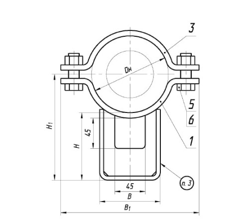 Опоры ТПР.08.71(1).00.000 в Орше для трубопроводов