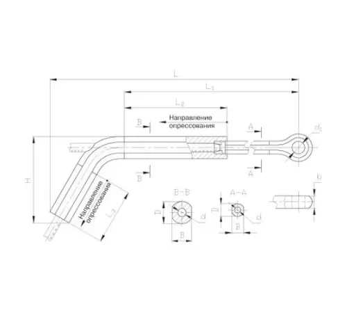 Натяжные прессуемые зажимы ТРАС в Орше для ЛЭП