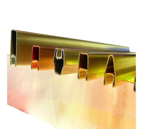 Декоративные латунные профили в Орше для стекла