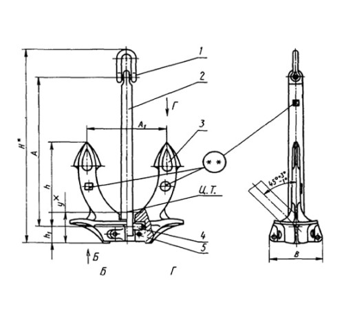 Якоря Холла для судостроения в Орше